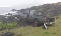Easter Island Moai Statue Destroyed by Truck