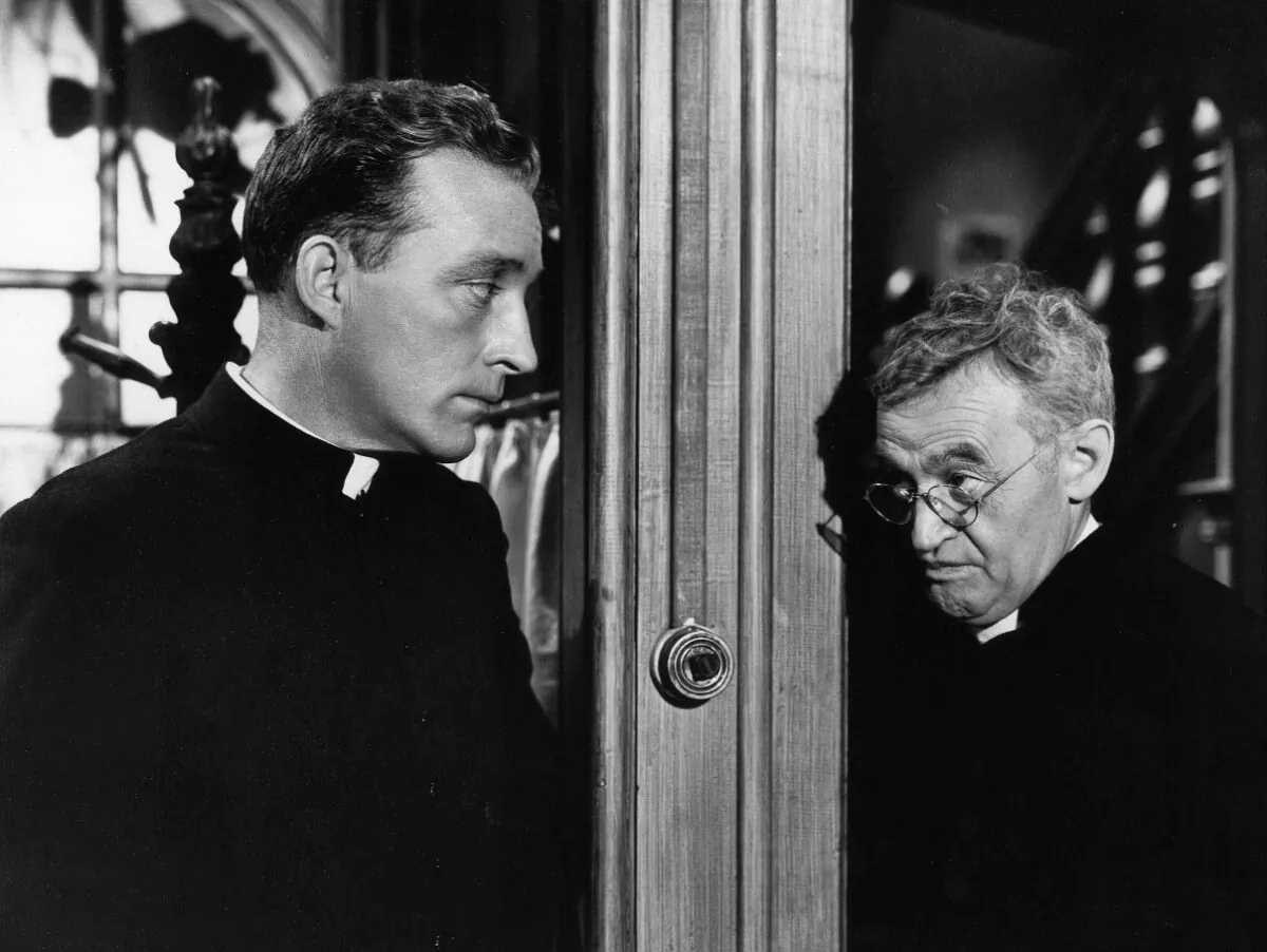 Barry Fitzgerald (R) and Bing Crosby in “Going My Way.” (Paramount Pictures)
