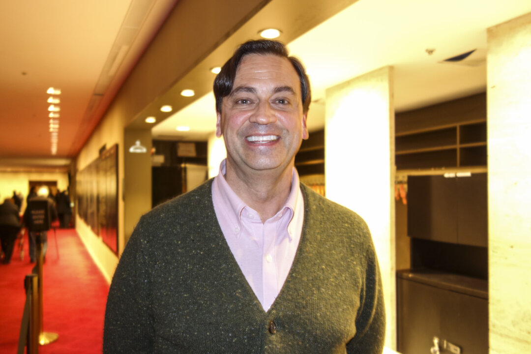 Steven Blackman enjoyed Shen Yun Performing Arts at Lincoln Center, in New York, on March 7, 2020. (Cathy He/The Epoch Times)