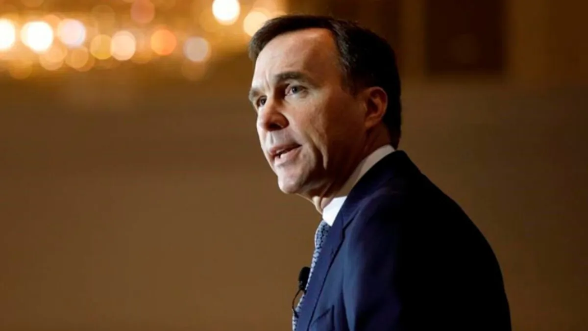 Canada's Minister of Finance Bill Morneau speaks to the Canadian Club of Canada in Toronto, on March 6, 2020. (Cole Burston/The Canadian Press)