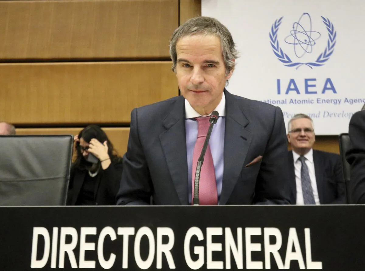 Director General of International Atomic Energy Agency, IAEA, Rafael Mariano Grossi from Argentina, waits for the start of the IAEA board of governors meeting at the International Center in Vienna, Austria, on March 9, 2020. (Ronald Zak/AP Photo)