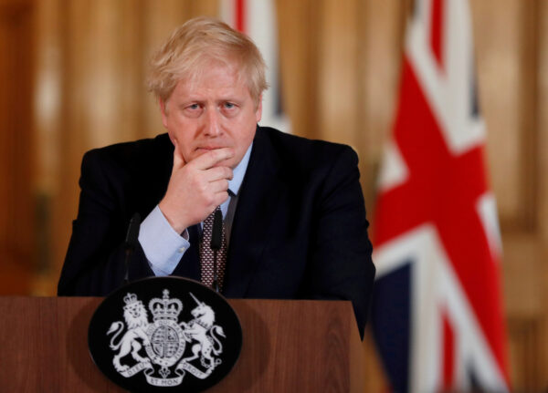 British Prime Minister Boris Johnson speaks
