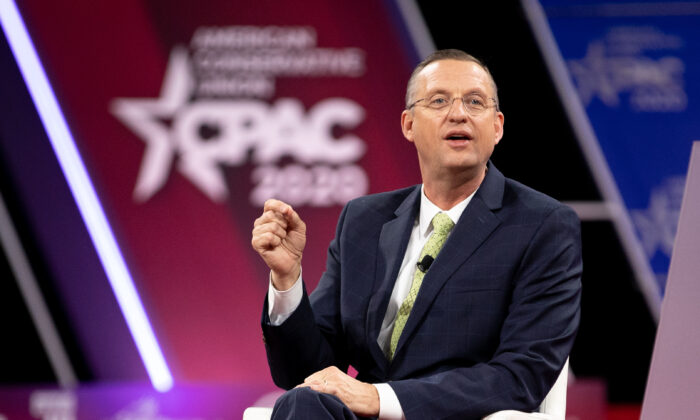 Rep. Doug Collins (R-Ga.) speaks at the CPAC convention in National Harbor, Md., on Feb. 27, 2020. (Samira Bouaou/The Epoch Times)