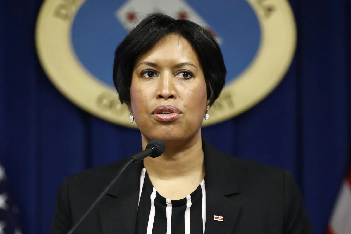 District of Columbia Mayor Muriel Bowser speaks at a news conference in Washington on March 7, 2020. (Patrick Semansky/AP Photo)