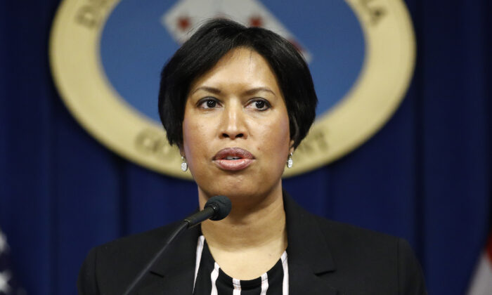 District of Columbia Mayor Muriel Bowser speaks at a news conference in Washington on March 7, 2020. (Patrick Semansky/AP Photo)
