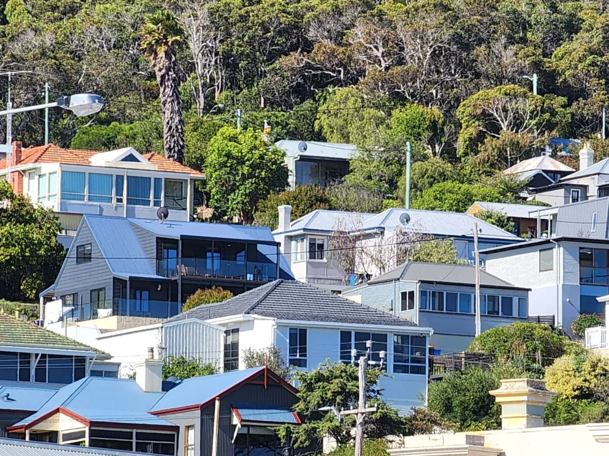 Houses with a view in Albany, Western Australia, on March 10, 2024. (Susan Mortimer/The Epoch Times)