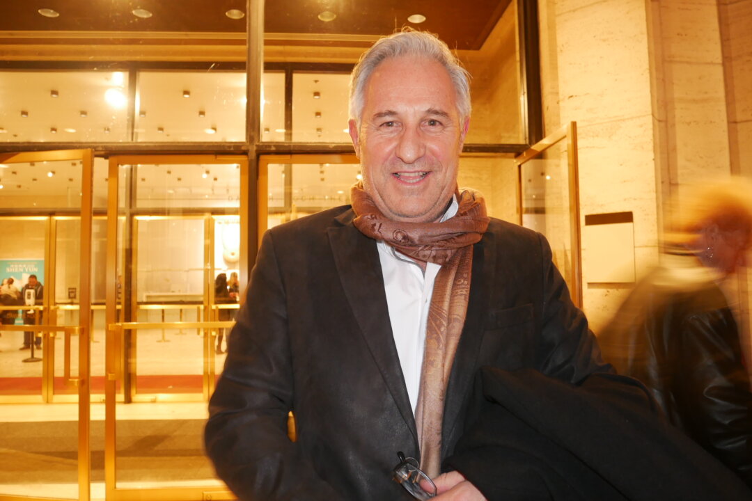 Liocir Fiorini enjoyed Shen Yun at Lincoln Center in New York, on March 11, 2020. (Sherry Dong/The Epoch Times)