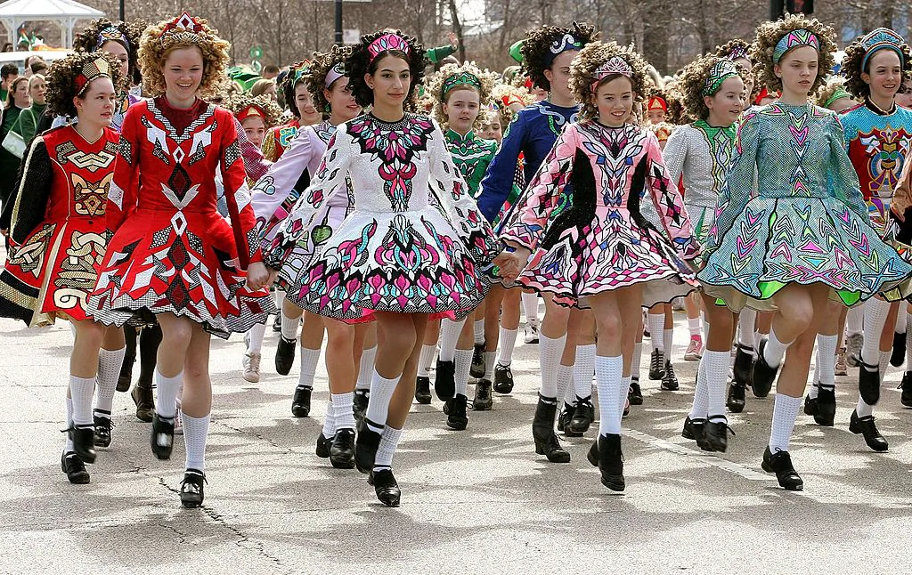Sheila Tully Irish Dancers perform in the St. Patrick's Day parade in Chicago, in this file photo. (Tim Boyle/Getty Images)