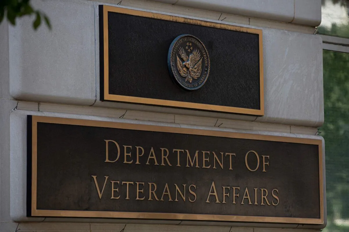 The U.S. Department of Veterans Affairs building is seen in Washington on July 22, 2019. (Alastair Pike/AFP via Getty Images)