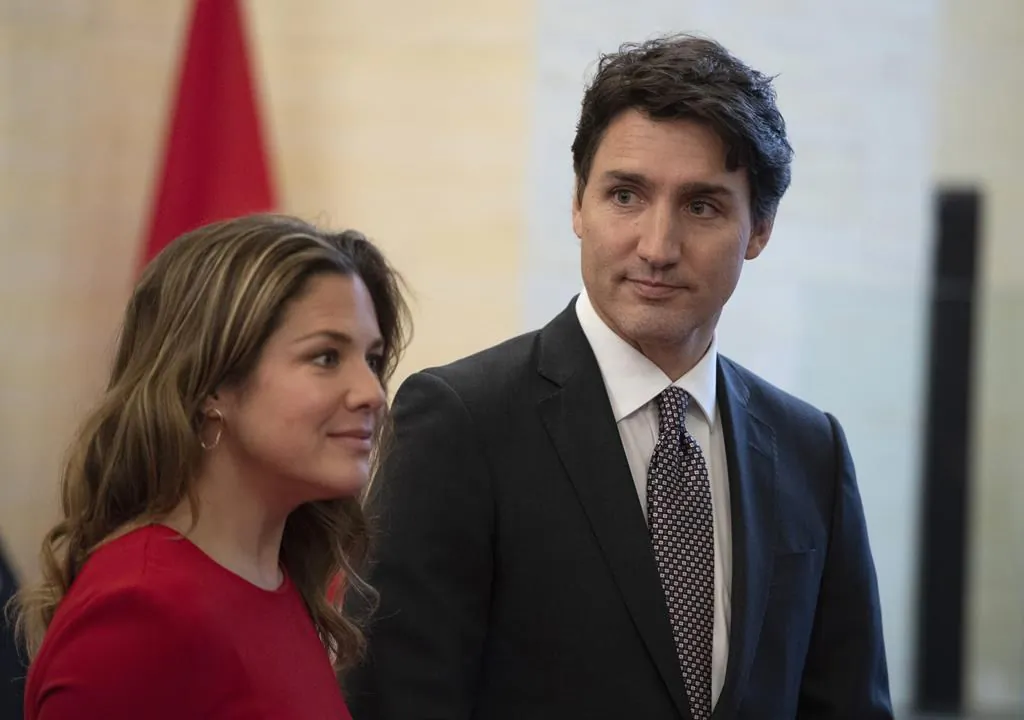 Prime Minister Justin Trudeau and his wife Sophie Gregoire in Ottawa on Dec. 5, 2019. (The Canadian Press/Justin Tang)