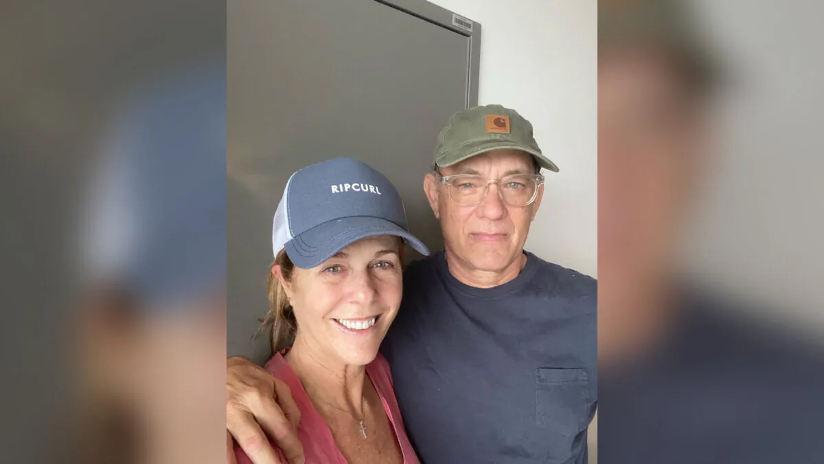 Tom Hanks and Rita Wilson in an Instagram photo. (Courtesy of Tom Hanks/Instagram)