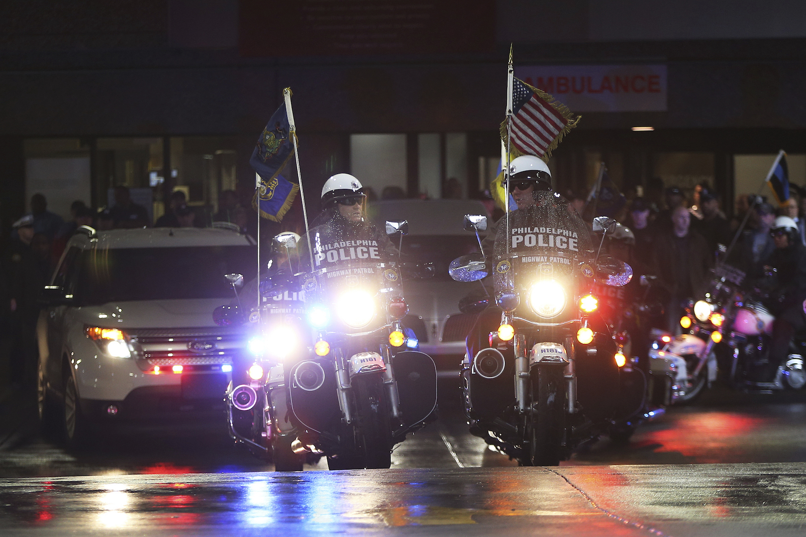 Philadelphia police highway patrol officers
