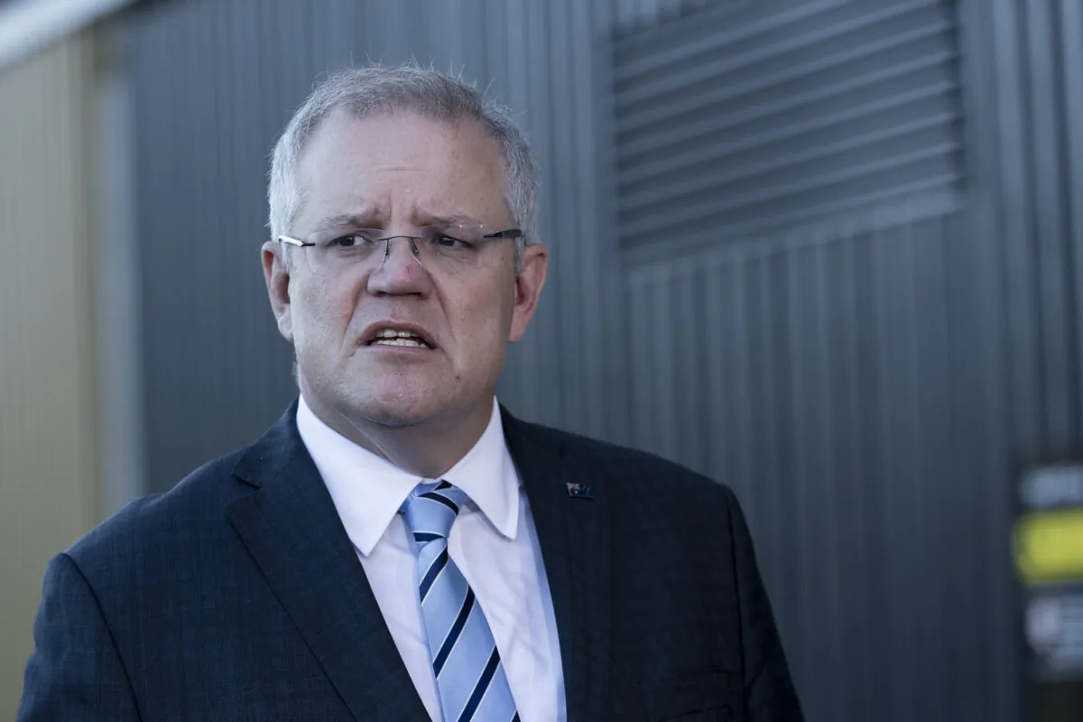 Prime Minister Scott Morrison attends the meeting of the Council of Australian Governments (COAG) meeting in Sydney, Australia, on March 13, 2020. (Brook Mitchell/Getty Images)