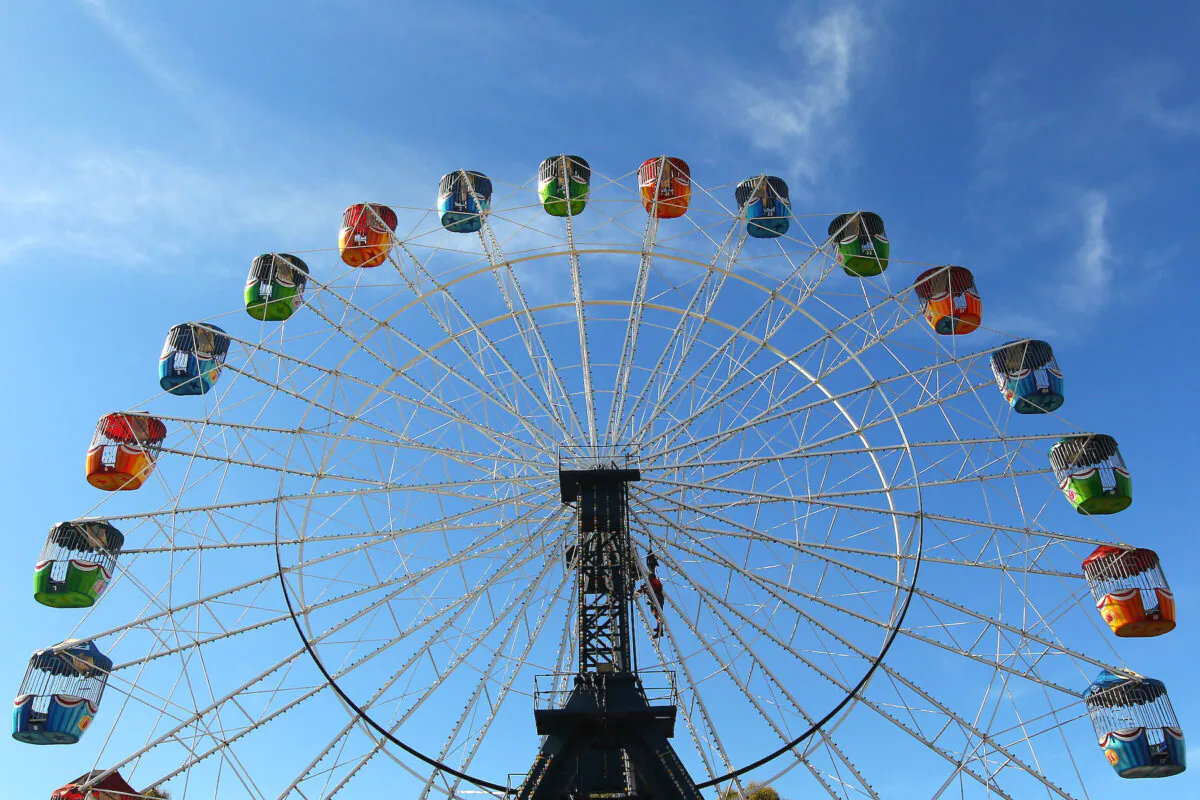 The ferris wheel at the 2012 Sydney Royal Easter Show at the Sydney Showground in Sydney, Australia on April 3, 2012. (Mark Kolbe/Getty Images)