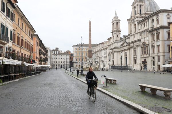 woman in rome