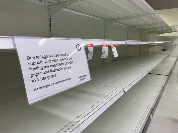 coronavirus empty shelves