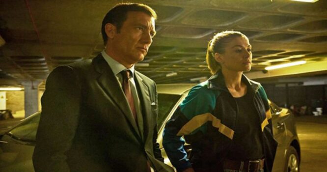 Clive Owen and Rosamund Pike in The Informer
