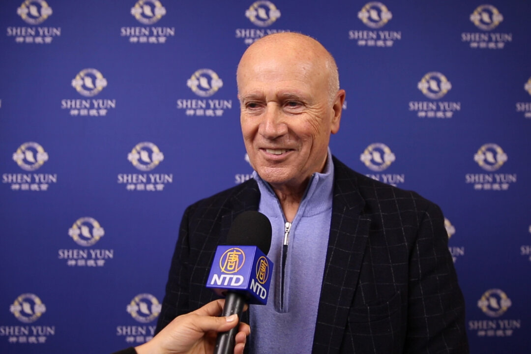 Company director Jean-Max Brison enjoyed Shen Yun at the Corum in Montpellier, France on March 11, 2020. “What a powerful energy! The dancers are great, the music too, it's a beautiful ensemble,” he said. (NTD Television)