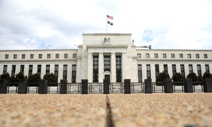 The Federal Reserve in Washington on Aug. 22, 2018. (Chris Wattie/Reuters)