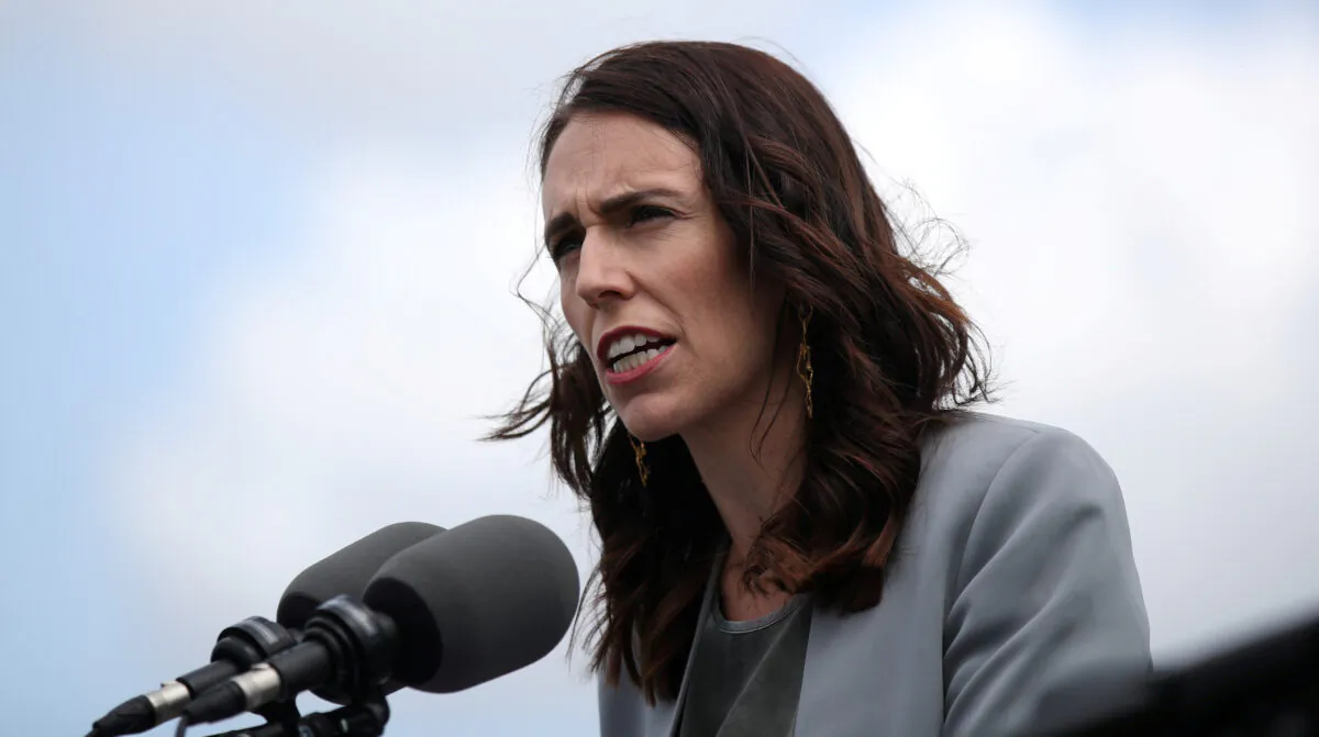 New Zealand Prime Minister Jacinda Ardern speaks during a joint press conference held with Australian Prime Minister Scott Morrison at Admiralty House in Sydney, Australia, on Feb. 28, 2020. (Loren Elliott/File Photo/Reuters)