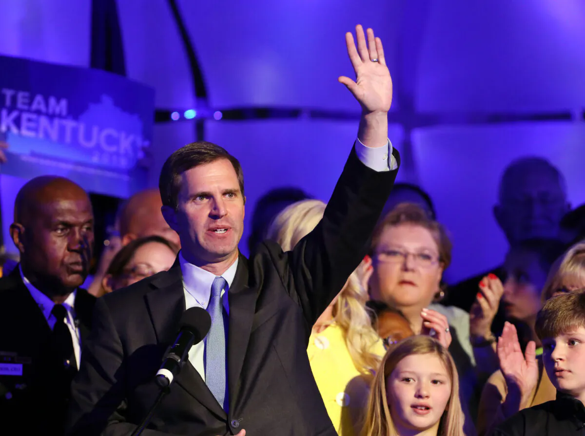 Gov. Andy Beshear in Louisville, Ky., on Nov. 5, 2019. (Josh Sommers II/Getty Images)