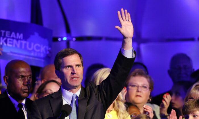 Then-governor-elect Andy Beshear in Louisville, Ky., on Nov. 5, 2019. (Josh Sommers II/Getty Images)
