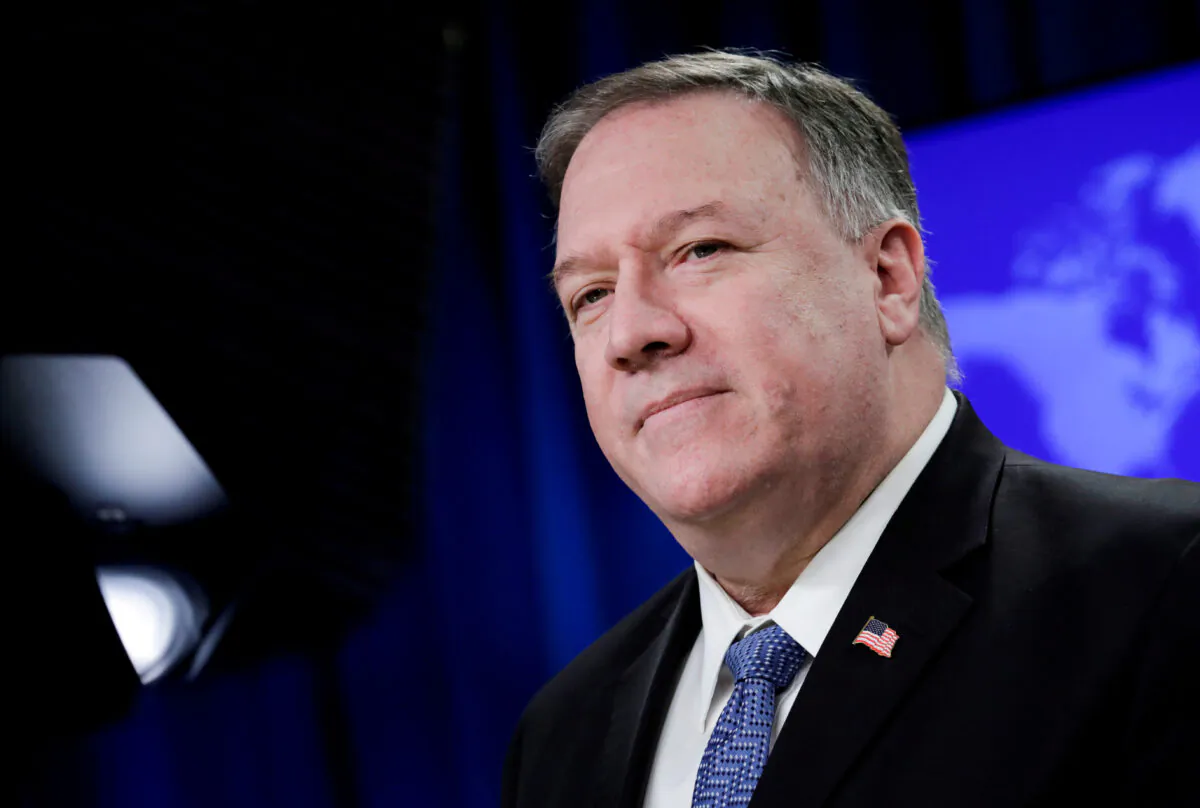 U.S. Secretary of State Mike Pompeo delivers remarks to the media at the State Department in Washington, U.S., March 5, 2020. (Yuri Gripas/Reuters)