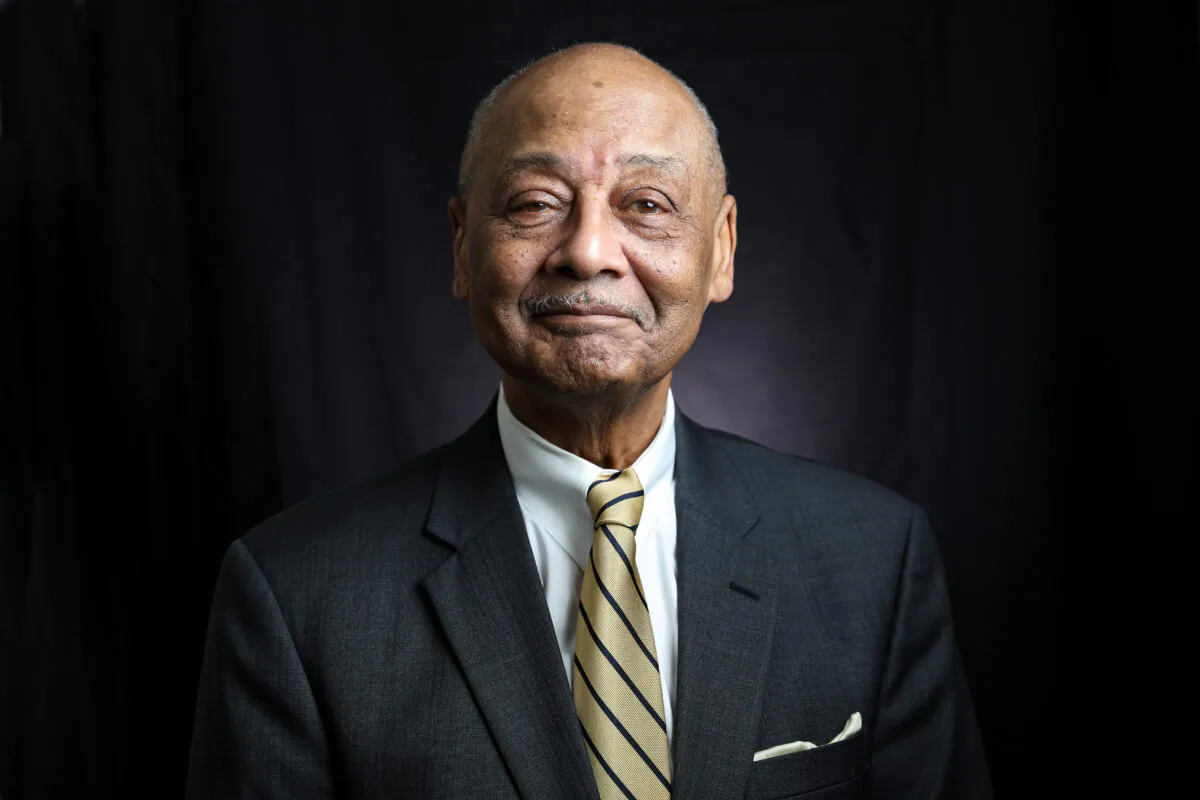 Bob Woodson, the founder and president of the Woodson Center, in Washington, on Feb. 18, 2020. (Samira Bouaou/Epoch Times)