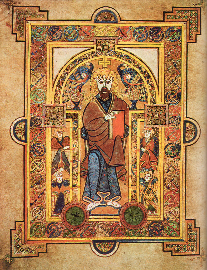 Book of Kells, Christ Enthroned
