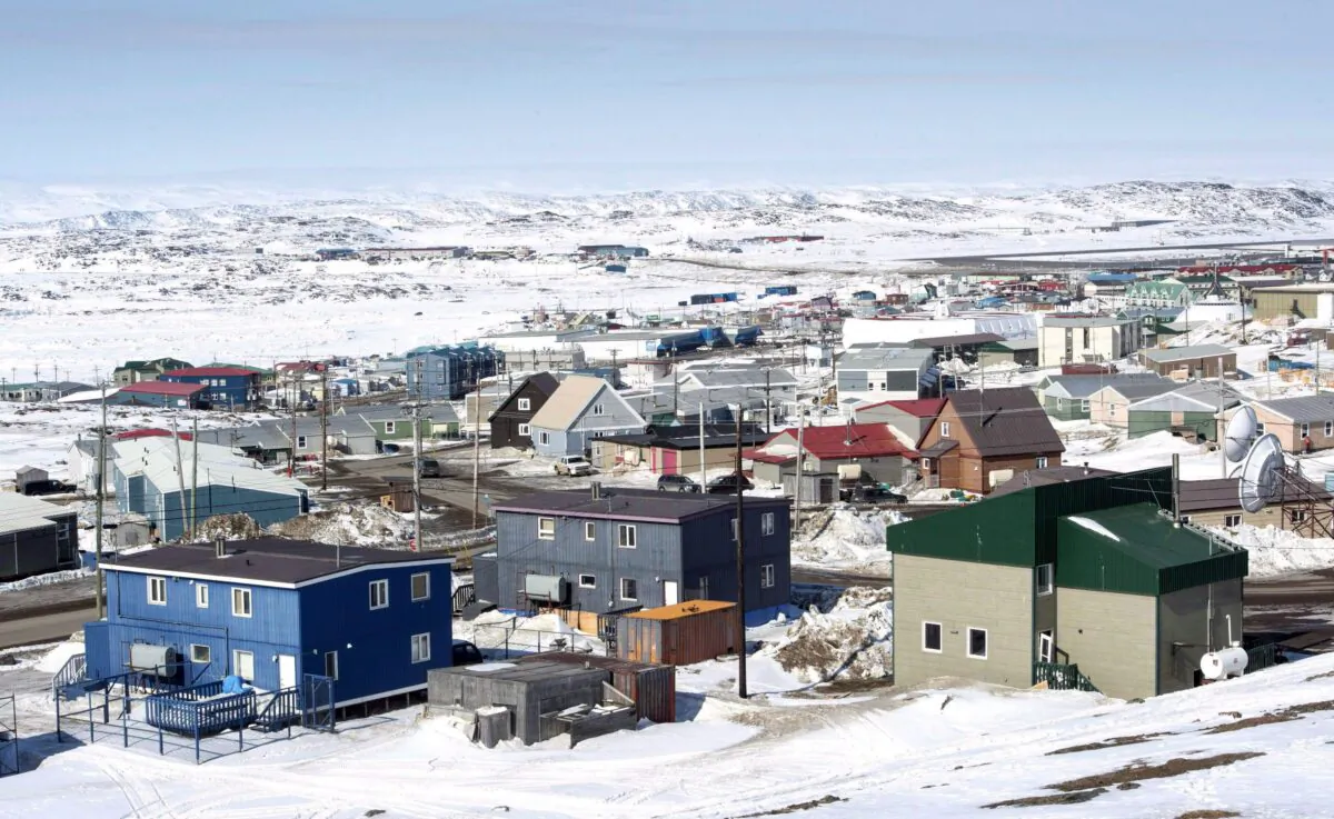 Iqaluit, Nunavut, is seen in a file photo. Nunavut’s two main grocers are saying that sales are up since the territory started to go into COVID-19 lockdown, but they continue to be well-stocked. (The Canadian Press/Paul Chiasson)