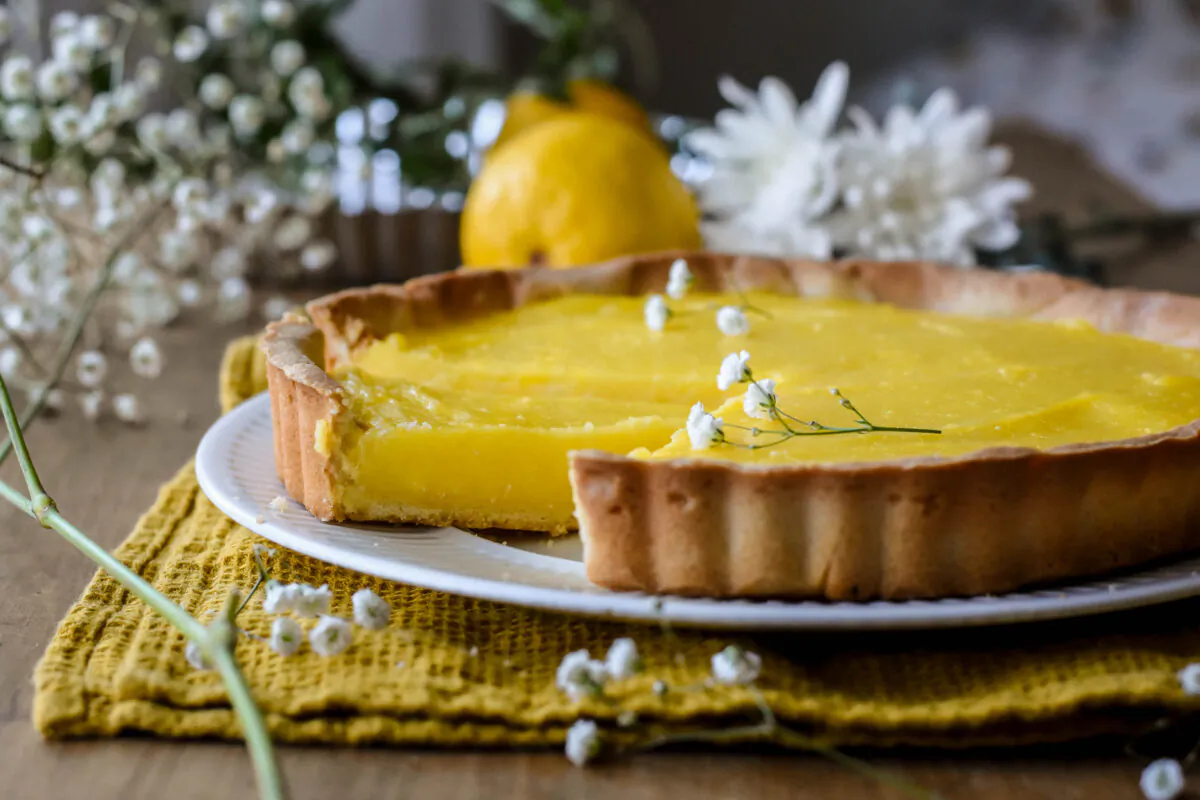At once rich with butter and bright with seasonal citrus, tarte au citron is the perfect dessert to transition from winter to spring. (Audrey Le Goff)