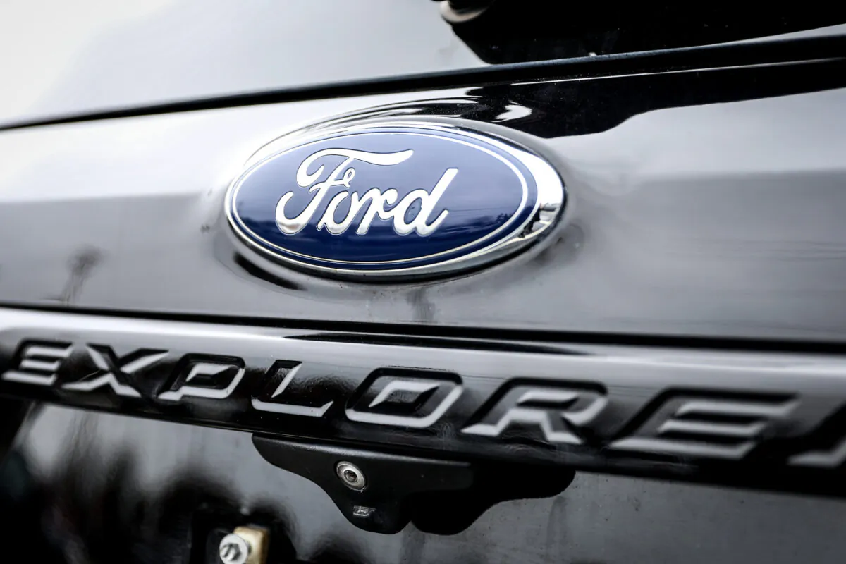 A Ford Explorer at a dealership in Columbus, Ohio, on March 22, 2020. (Charlotte Cuthbertson/The Epoch Times)