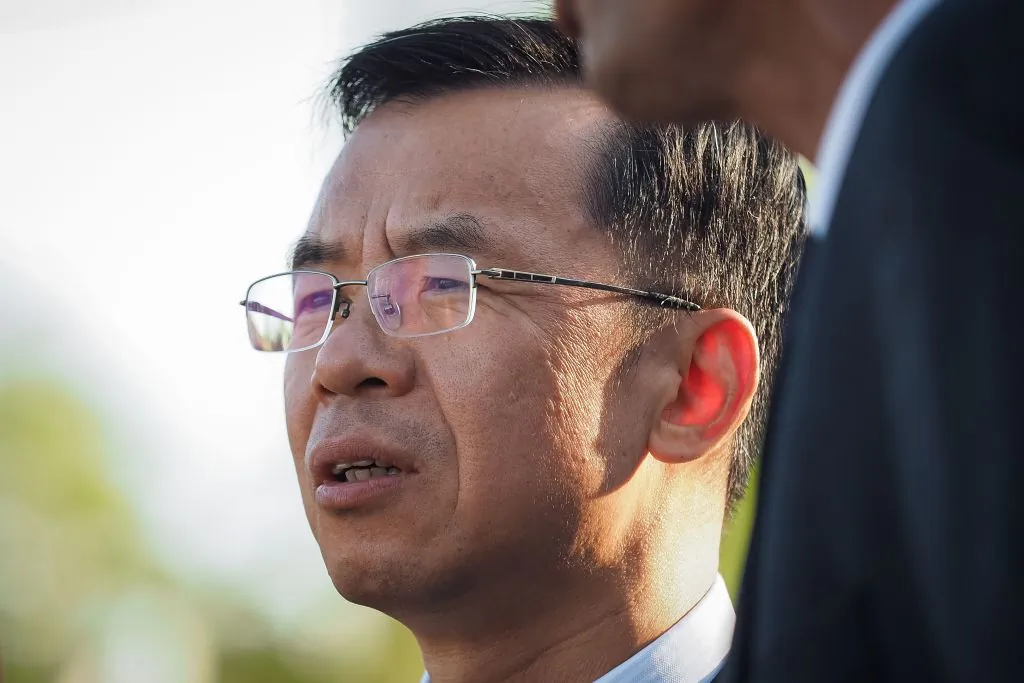 China's ambassador to France Lu Shaye looks on during a visit at the Zoo de Beauval in Saint-Aignan-sur-Cher, central France on Aug. 26, 2019. (Guillaume Souvant/AFP via Getty Images)