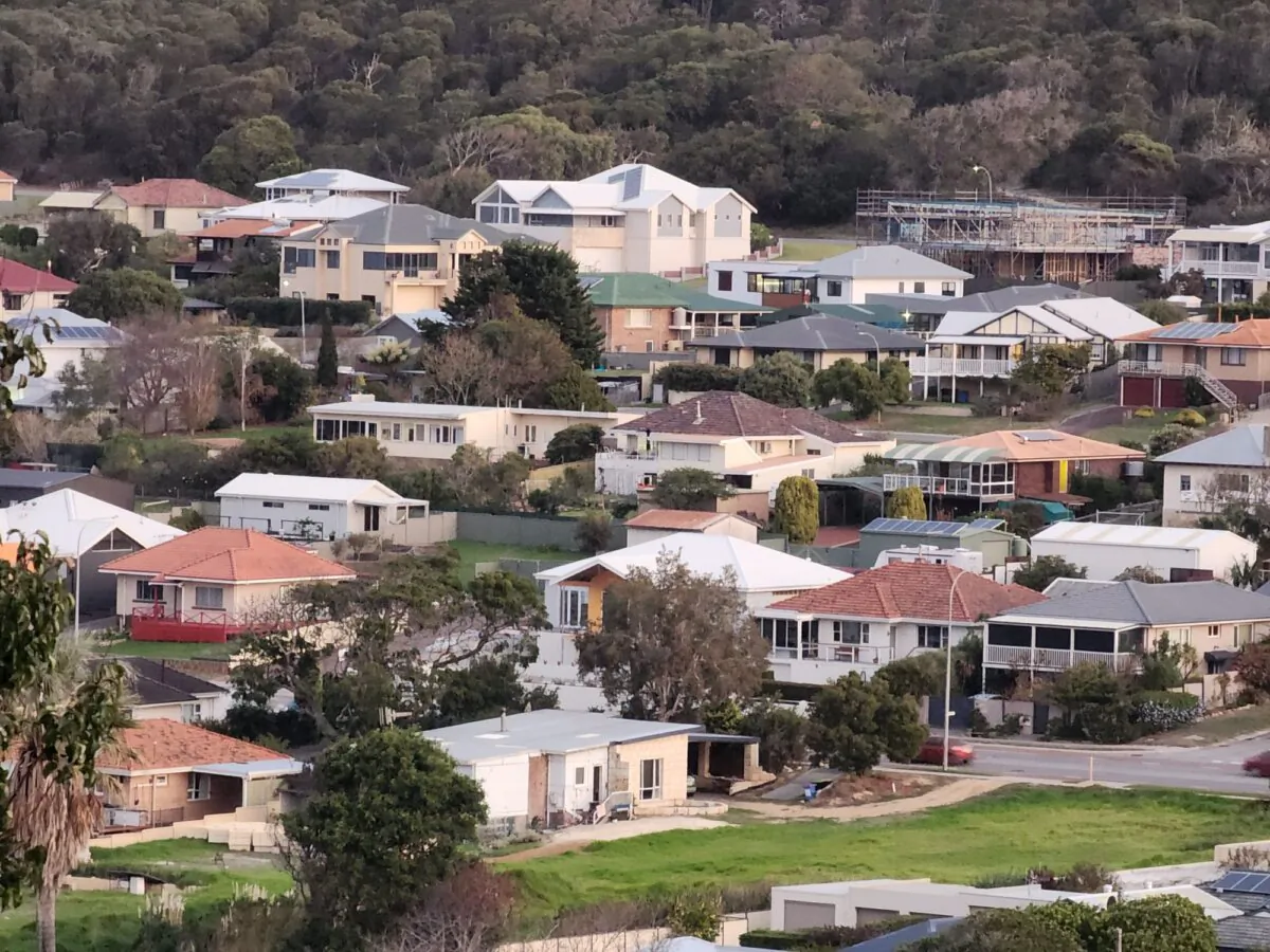 Houses are seen in Albany, Western Australia, on May 22, 2024. (Susan Mortimer/The Epoch Times)
