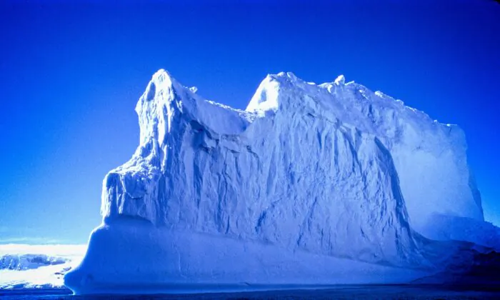Antarctica is the only place on Earth where you can see stretches of stunning blue ice. (Copyright Fred J. Eckert)