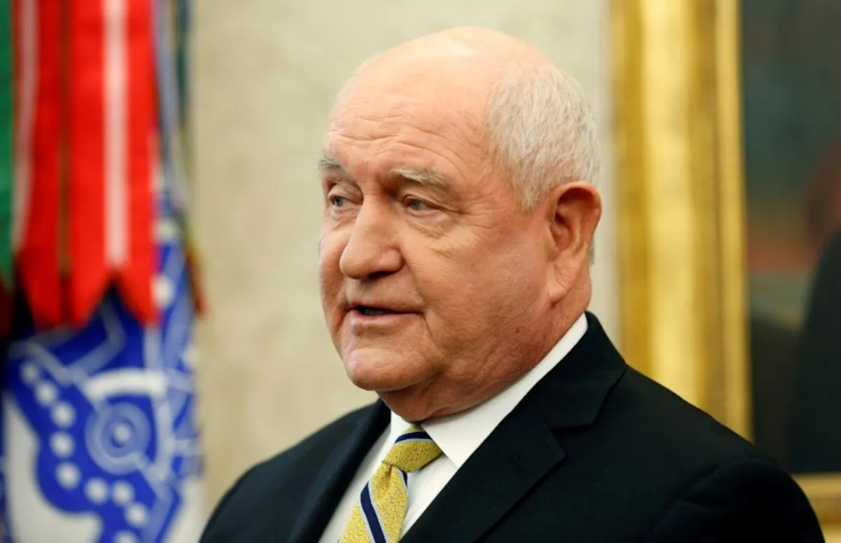 U.S. Secretary of Agriculture Sonny Perdue speaks during an event hosted by U.S. President Donald Trump with workers on "Cutting the Red Tape, Unleashing Economic Freedom" in the Oval Office of the White House in Washington, D.C., on Oct. 17, 2018. (Joshua Roberts/Reuters)