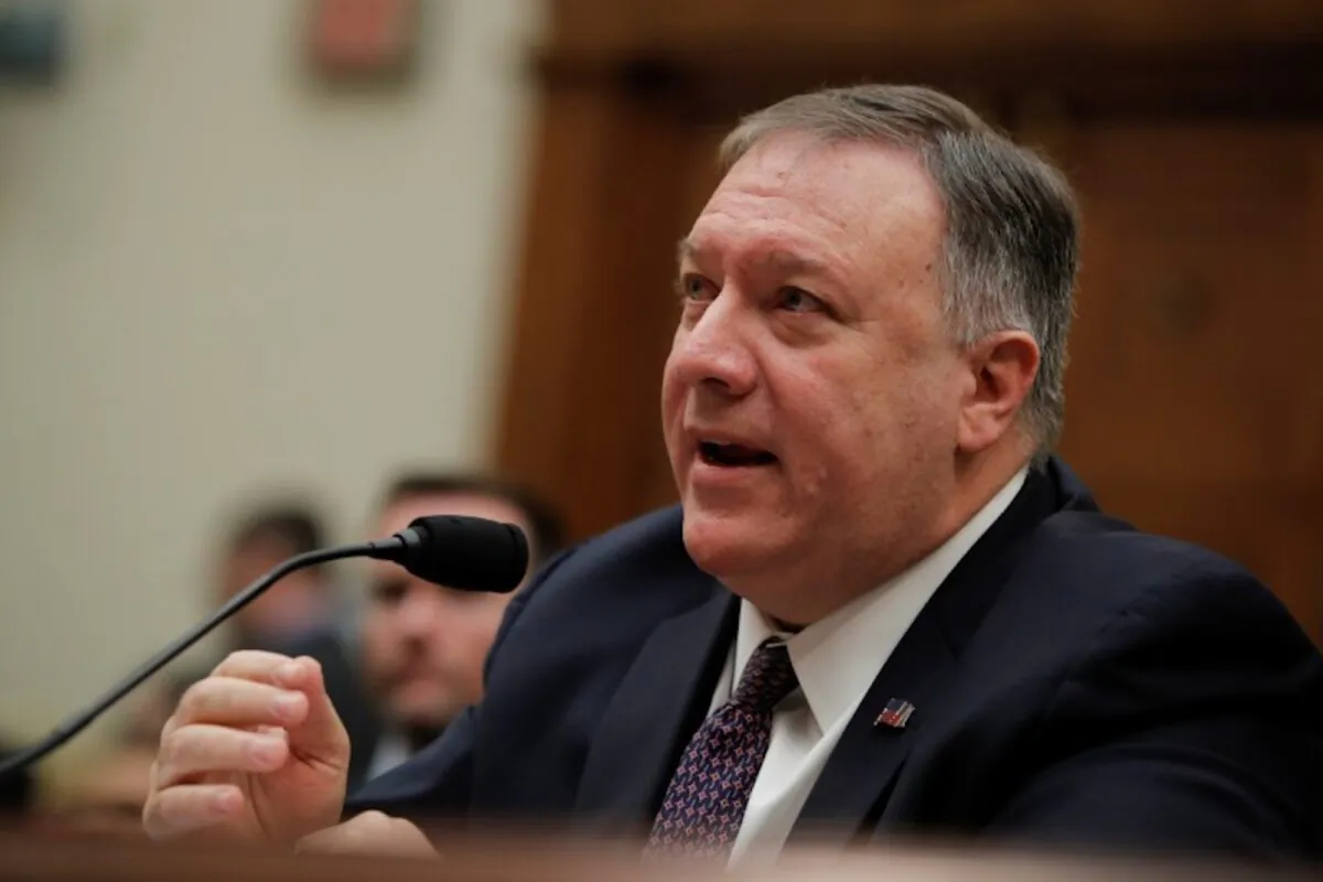 U.S. Secretary of State Mike Pompeo testifies before the House Foreign Affairs Committee hearing on “Trump administration policies on Iran, Iraq and use of force” on Capitol Hill, in Washington, on Feb. 28, 2020. (Carlos Barria/Reuters)
