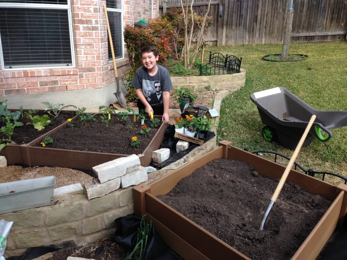 Ian McKenna tends to his garden. (Courtesy of Ian McKenna)