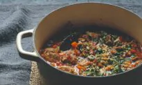 Slow-Cooked Lamb With Cannellini Beans, Tomatoes, and Rosemary