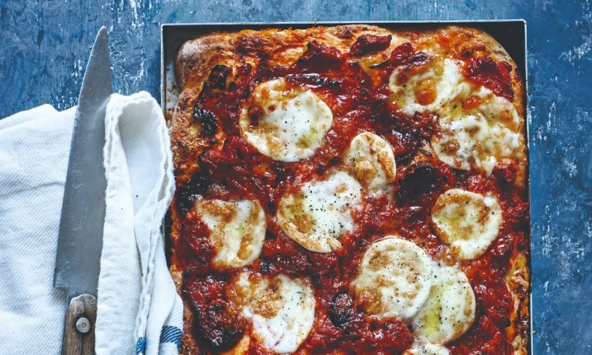 Soda bread pizza. (Lizzie Mayson)