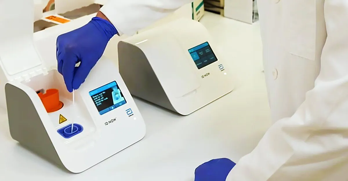 The new CCP virus test produced by Abbott Laboratories in a file photo. (Abbott Laboratories)