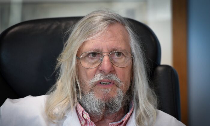 French professor Didier Raoult, director of IHU Mediterranee Infection Institute, in his office in Marseille, France, on March 23, 2020. (Gerard Julien/AFP via Getty Images)