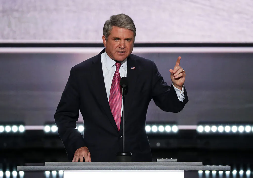 Rep. Michael McCaul (R-Texas) during a speech on the first day of the Republican National Convention at the Quicken Loans Arena in Cleveland, Ohio, on July 18, 2016. (Alex Wong/Getty Images)