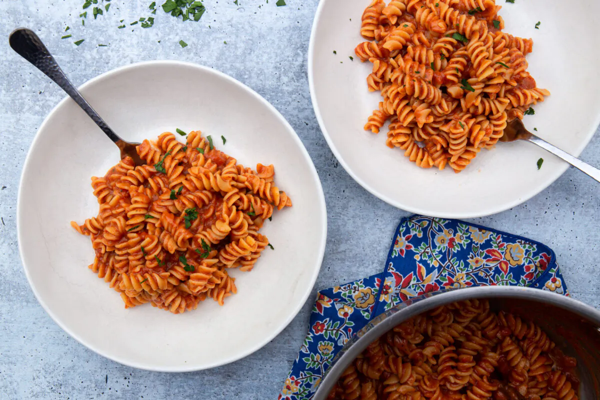 This is one-pot pasta at its simplest. (Caroline Chambers)