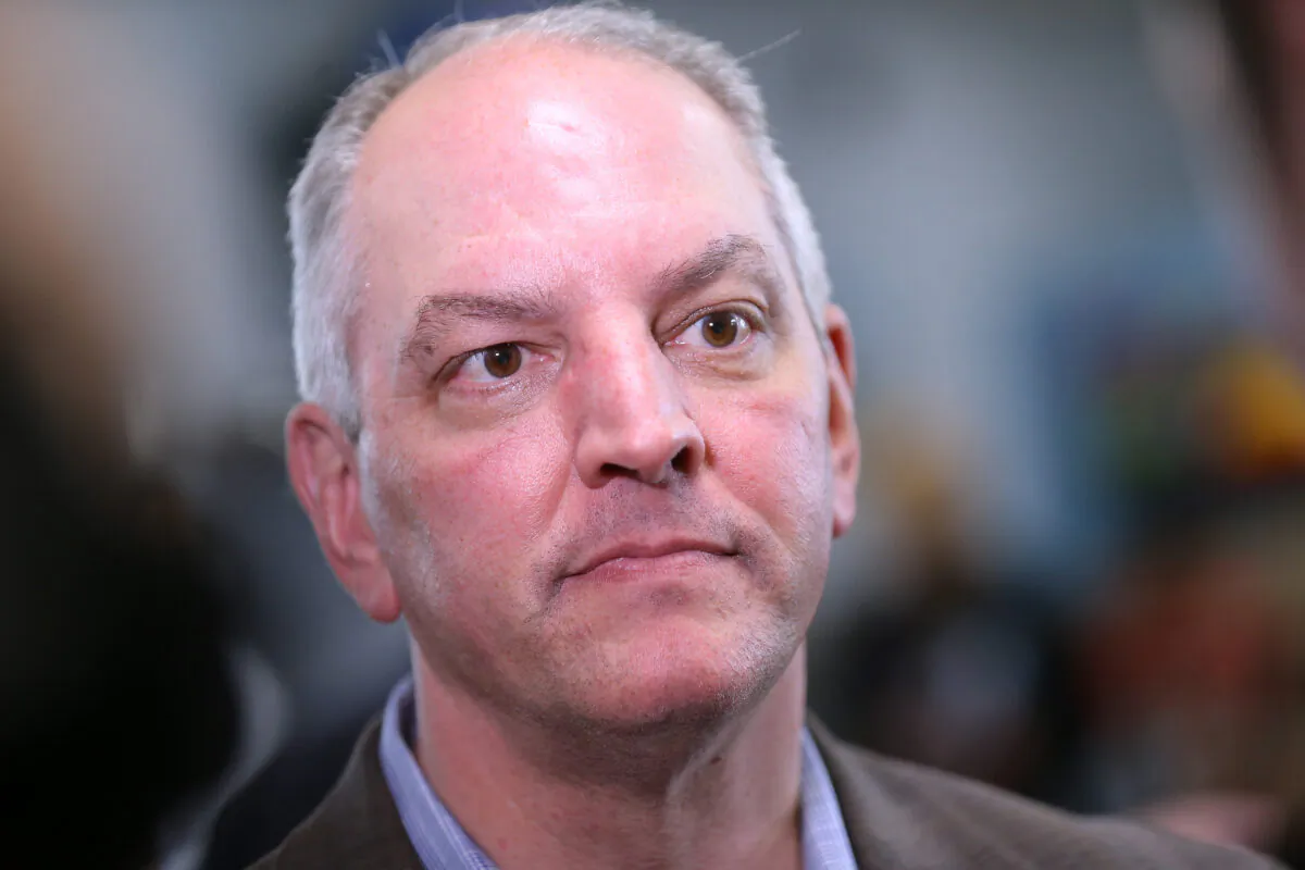 New Orleans Gov. John Bel Edwards, seen in a file photograph, is warning of a projected shortfall in ventilators. (Jonathan Bachman/Getty Images)