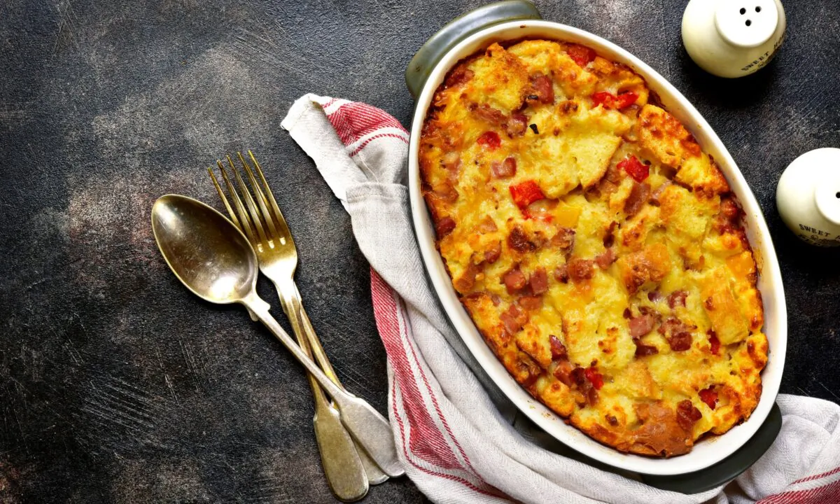 Savory bread puddings are a great way to use up leftovers. (Liliya Kandrashevich/Shutterstock)