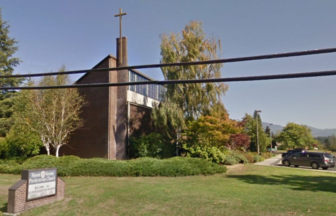 Two people died and dozens of people were sickened with COVID-19 after attending choir practice at Mount Vernon Presbyterian Church in Mount Vernon, Washington State in March 2020. (Google Street View)