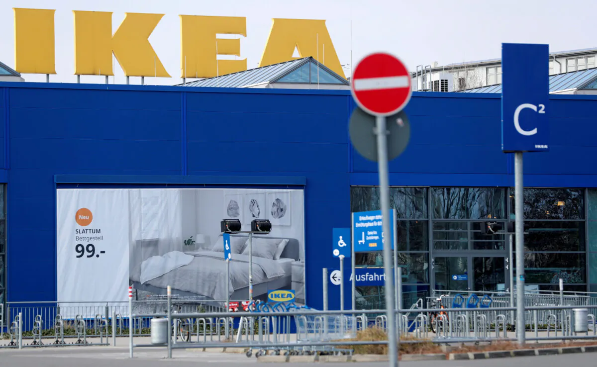 An IKEA store is pictured after nationwide all IKEA stores were closed during the spread of the CCP virus disease (COVID-19) in Berlin, Germany, on March 17, 2020. (Fabrizio Bensch/File Photo/Reuters)