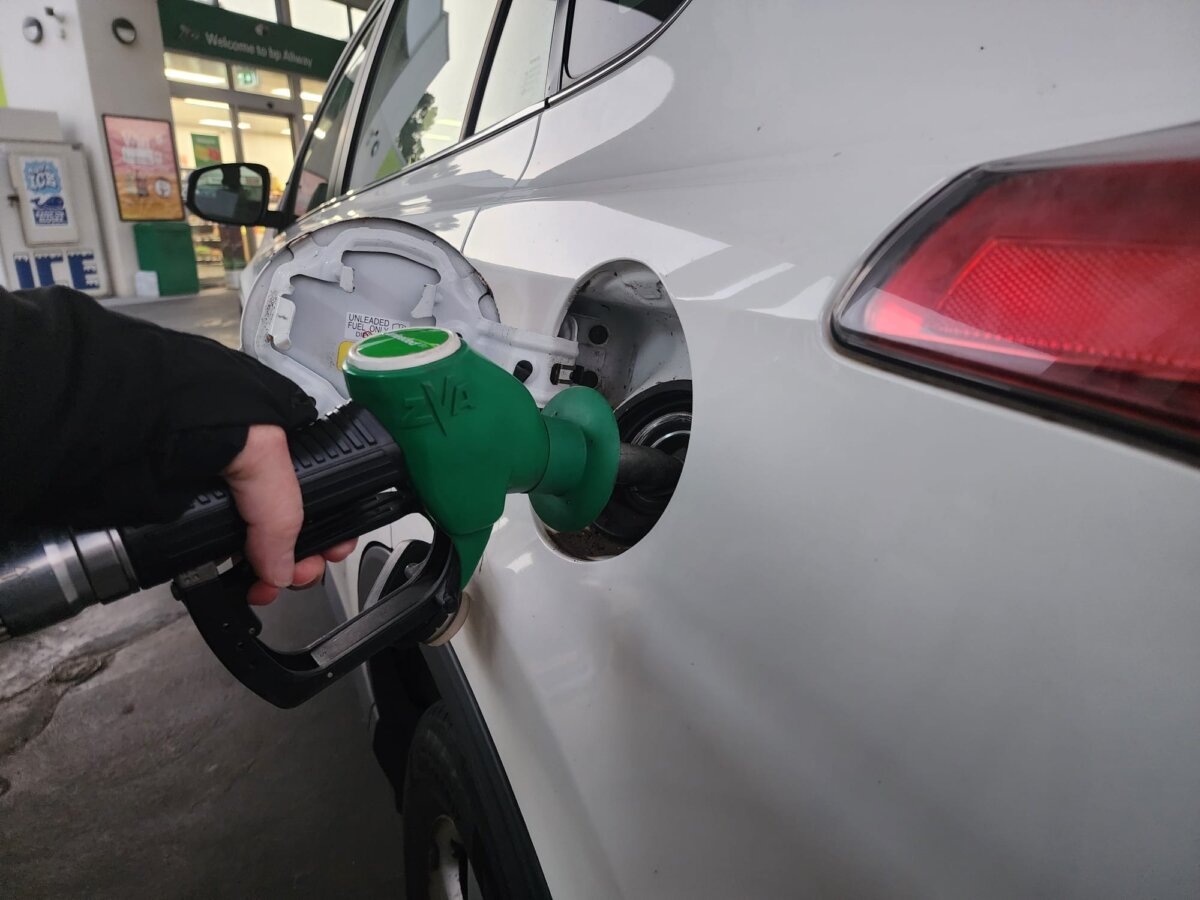 A woman fills her tank at a service station in Western Australia on March 31, 2026. (Susan Mortimer/The Epoch Times)
