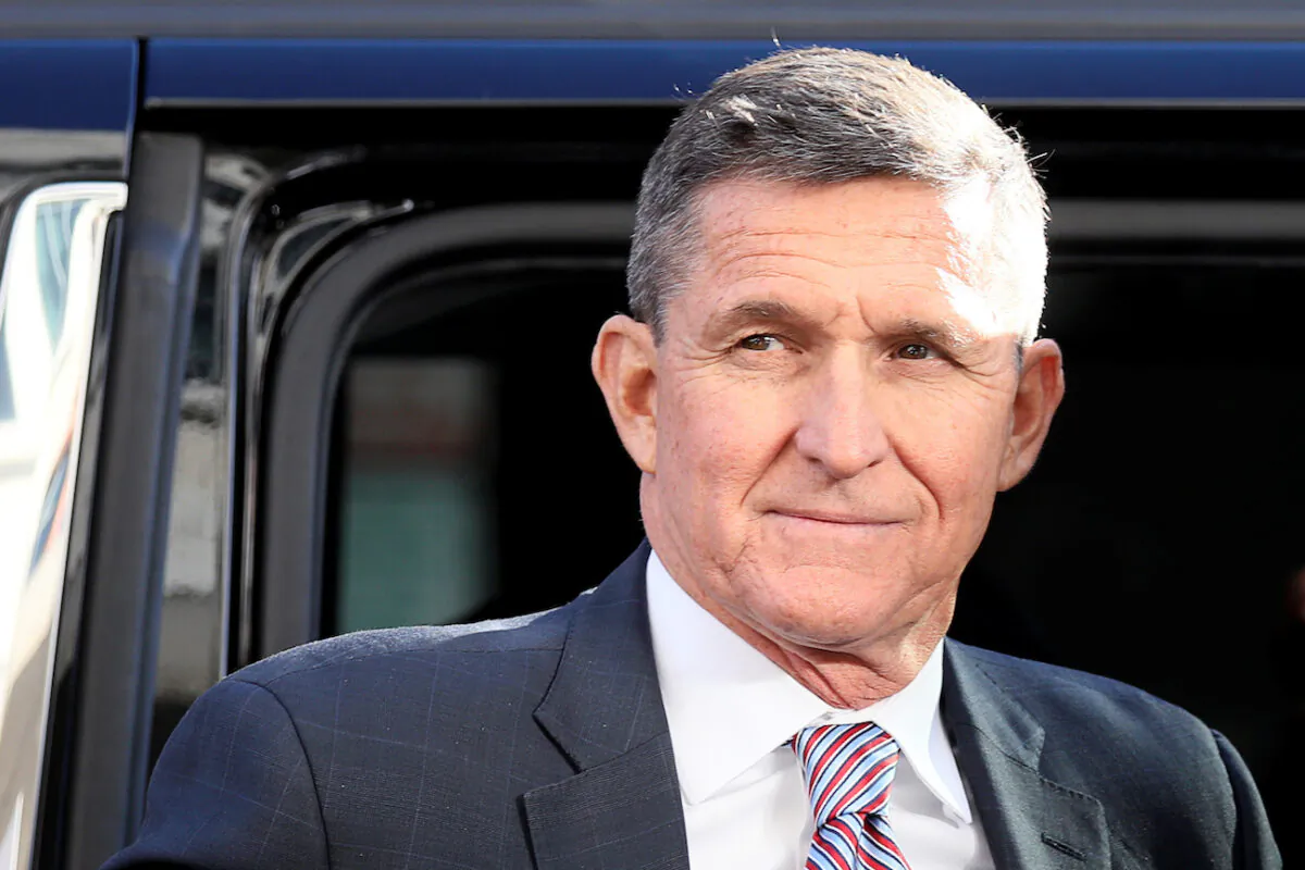 Former national security adviser Michael Flynn exits a vehicle as he arrives for his sentencing hearing at U.S. District Court in Washington on Dec. 18, 2018. (Jonathan Ernst/Reuters)